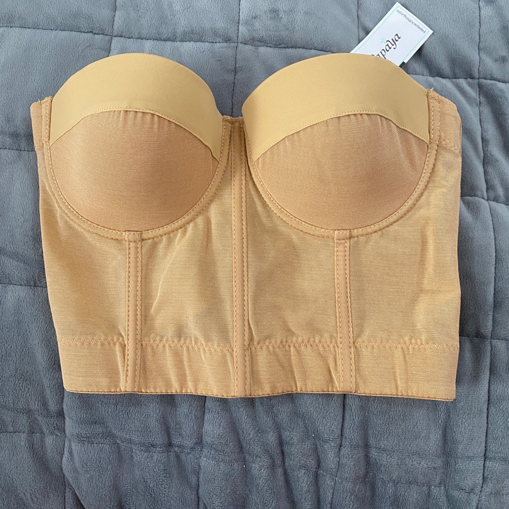 Papaya new w tags corset sheer top